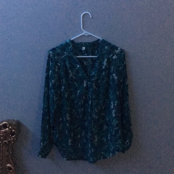 Green Floral Blouse - Picture 1 of 3